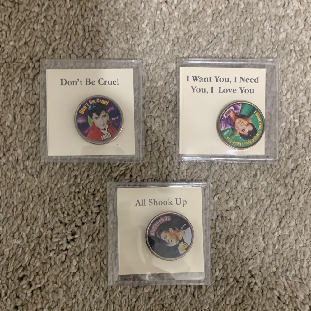 Elvis Presley Vintage Music Collectible Coins Set